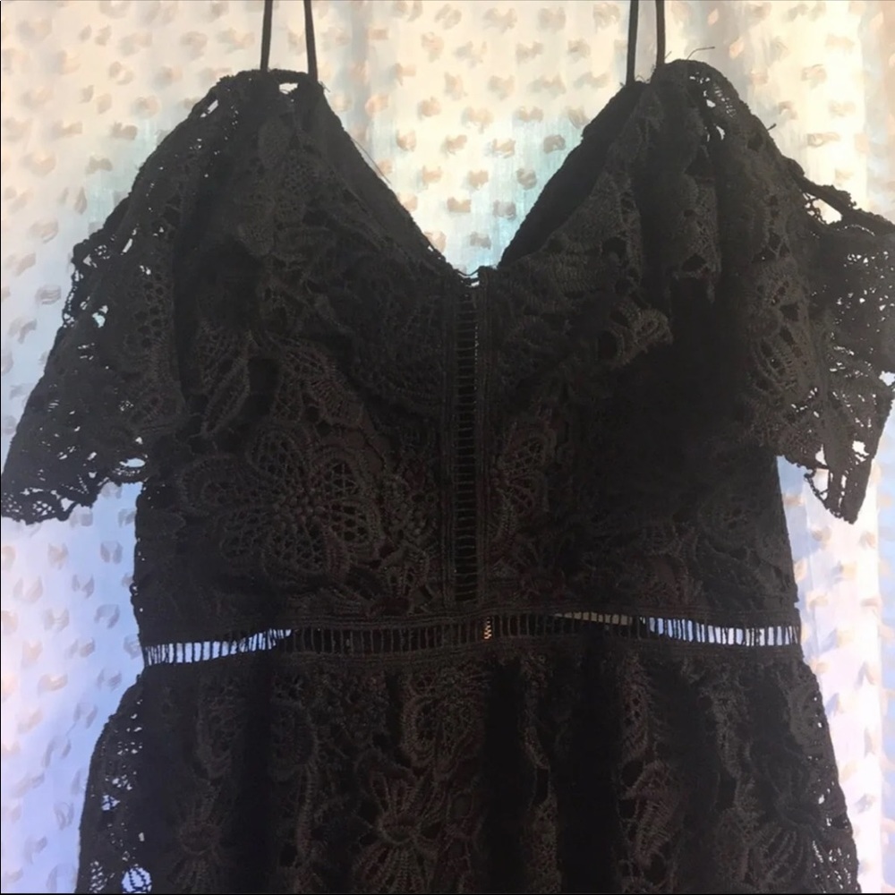 Free Generation lace cold shoulder dress - Picture 9 of 12